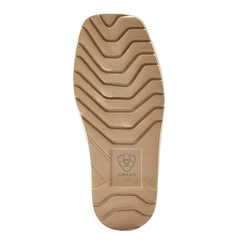 AR2697 Ariat Women's Cozy Chic Square Toe Slide Slipper - Fuzzy Cream