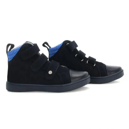 Bartek Boys' Navy Blue Prophylactic Leather Sneakers | 14364-009