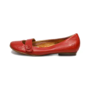 Born Ballerinas Leather Red Colour For Women