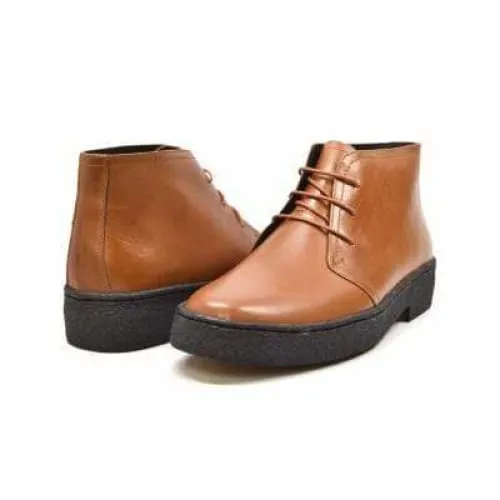 British Walkers Playboy Original High Top Men's Cognac Leather