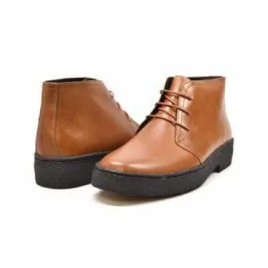 British Walkers Playboy Original High Top Men's Cognac Leather
