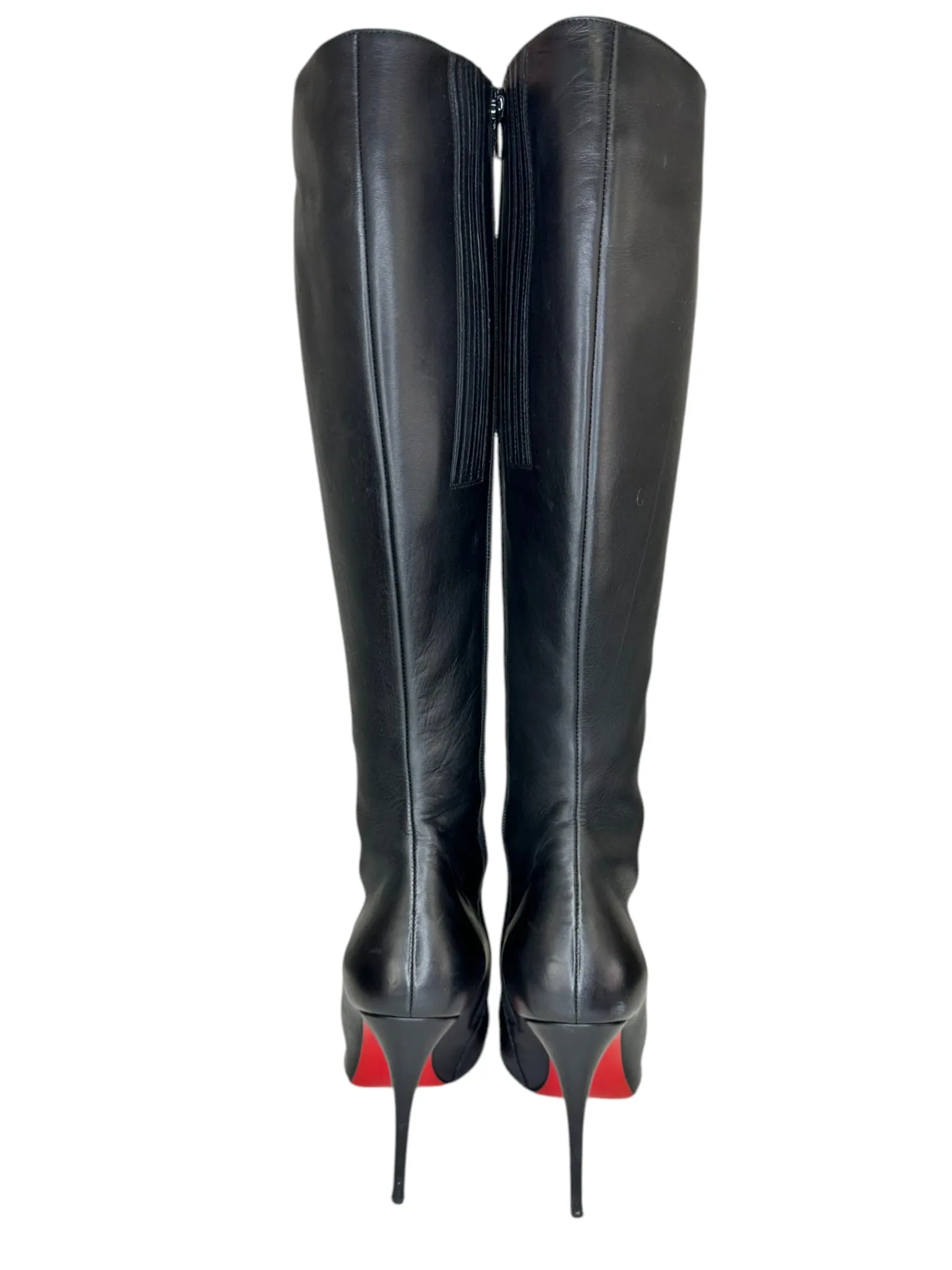 Christian Louboutin Black Leather Kate Botta Size 37.5