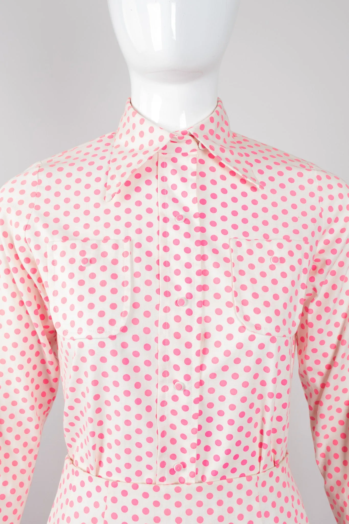 Flowerpot Appliqué Dot Shirt & Skirt Set