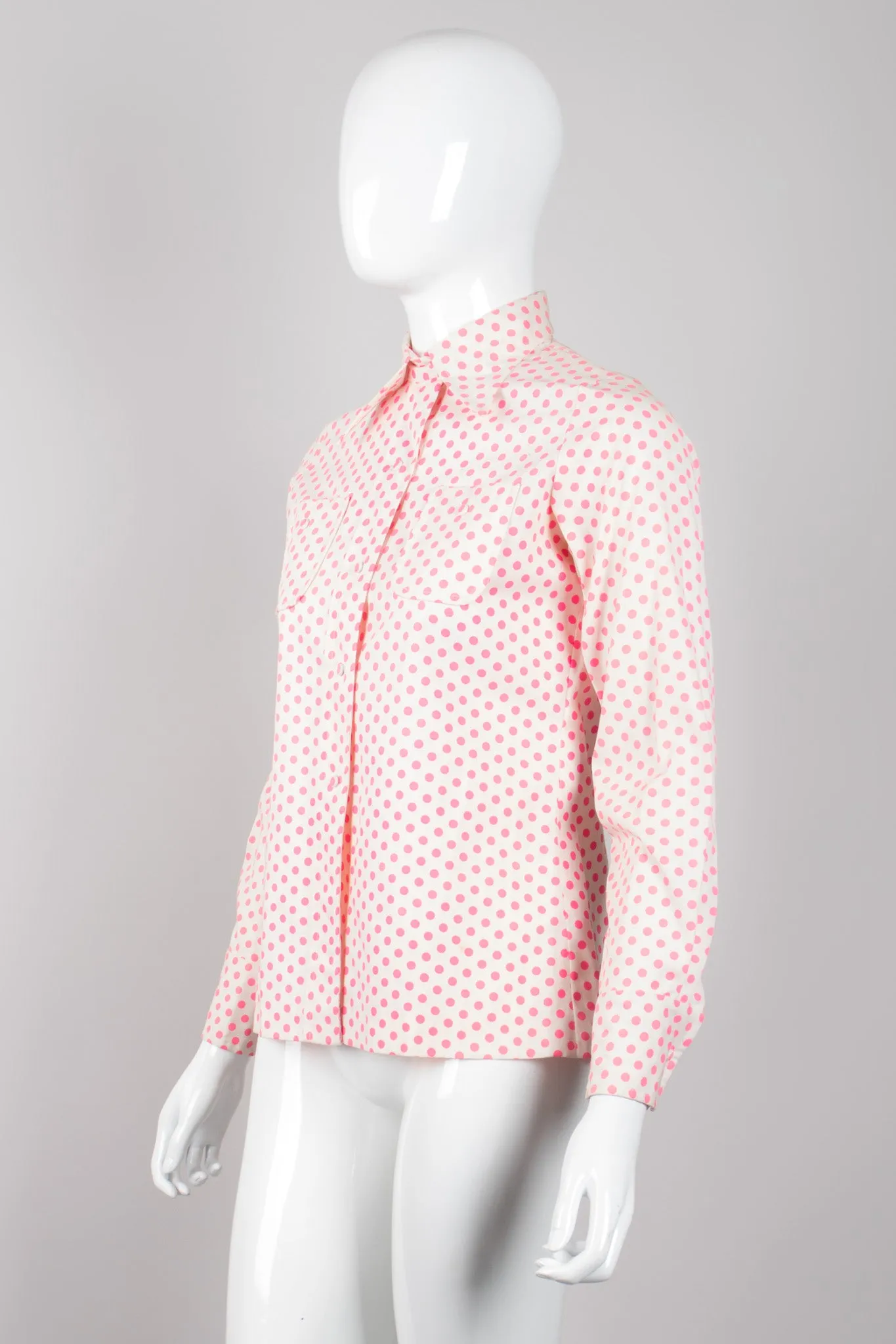 Flowerpot Appliqué Dot Shirt & Skirt Set