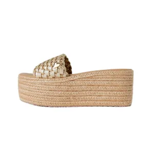 Jane Espadrilles Sandals - Gold [ NO RETURN NO EXCHANGE ]