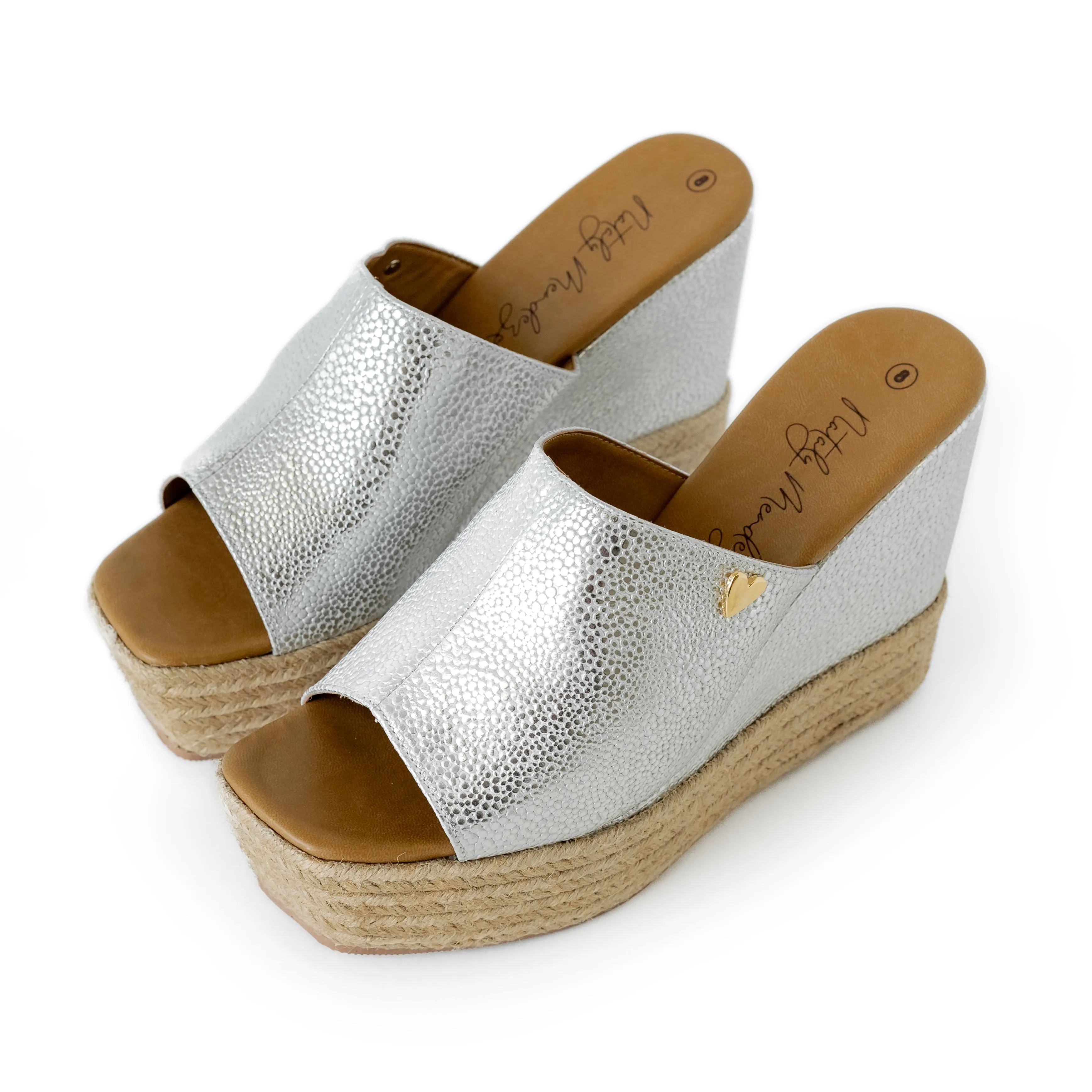 Katya Sandals Silver - Leather