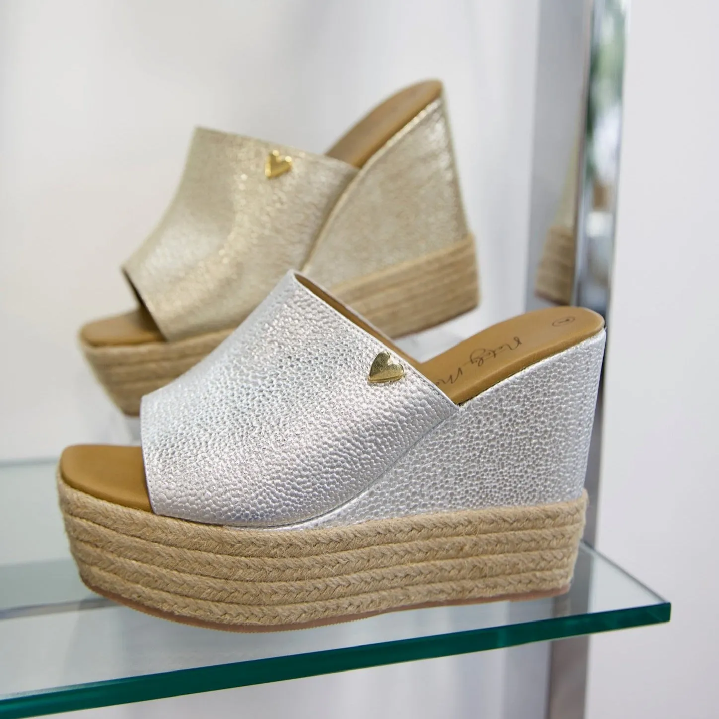 Katya Sandals Silver - Leather