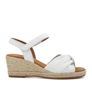 Leather Wedge-Heel Espadrilles - GAB41505 / 326 987