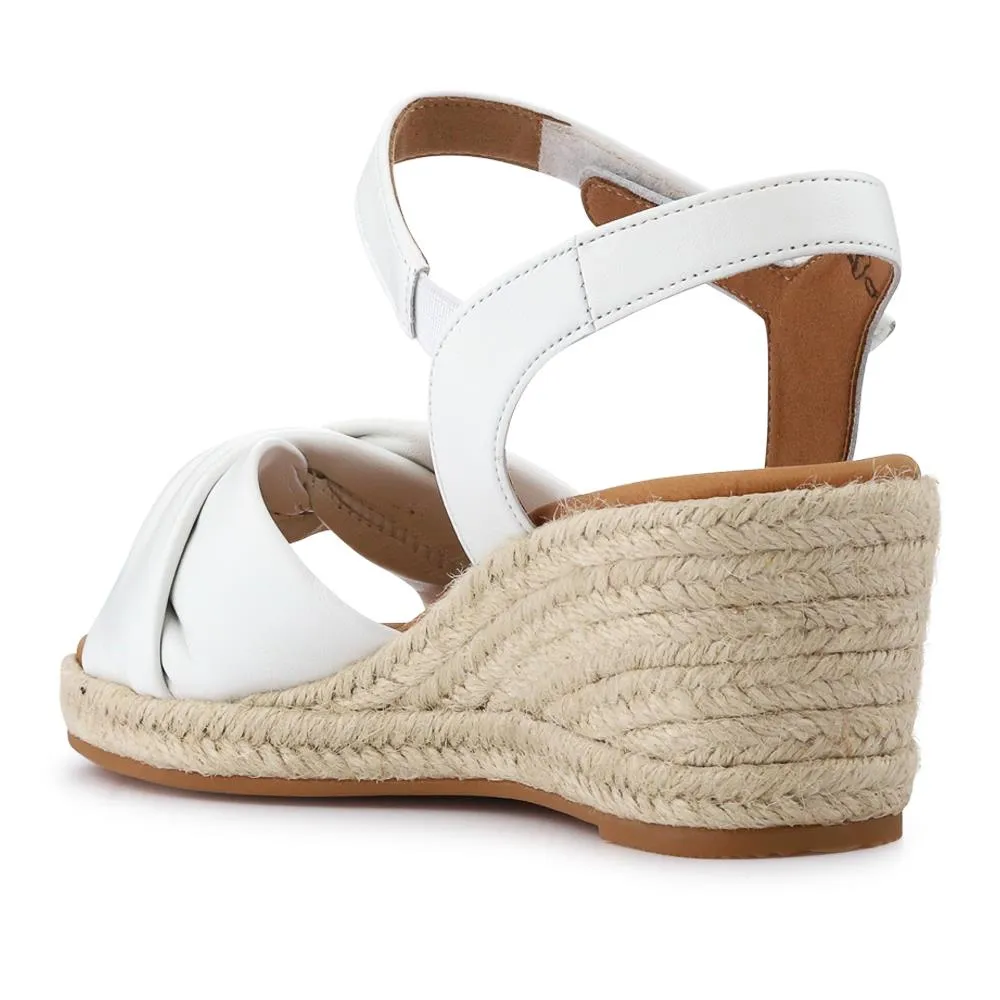 Leather Wedge-Heel Espadrilles - GAB41505 / 326 987