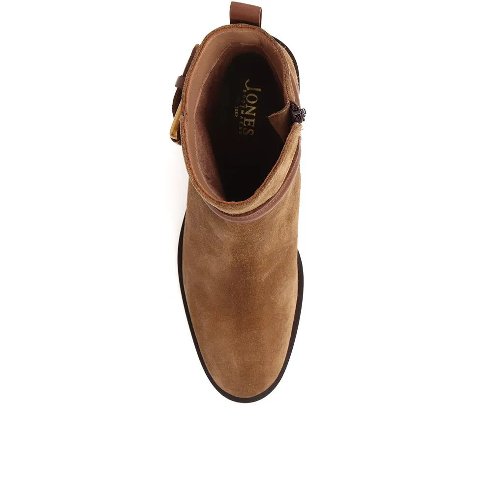Lisabet Leather Buckle Strap Ankle Boots - LISABET / 324 249
