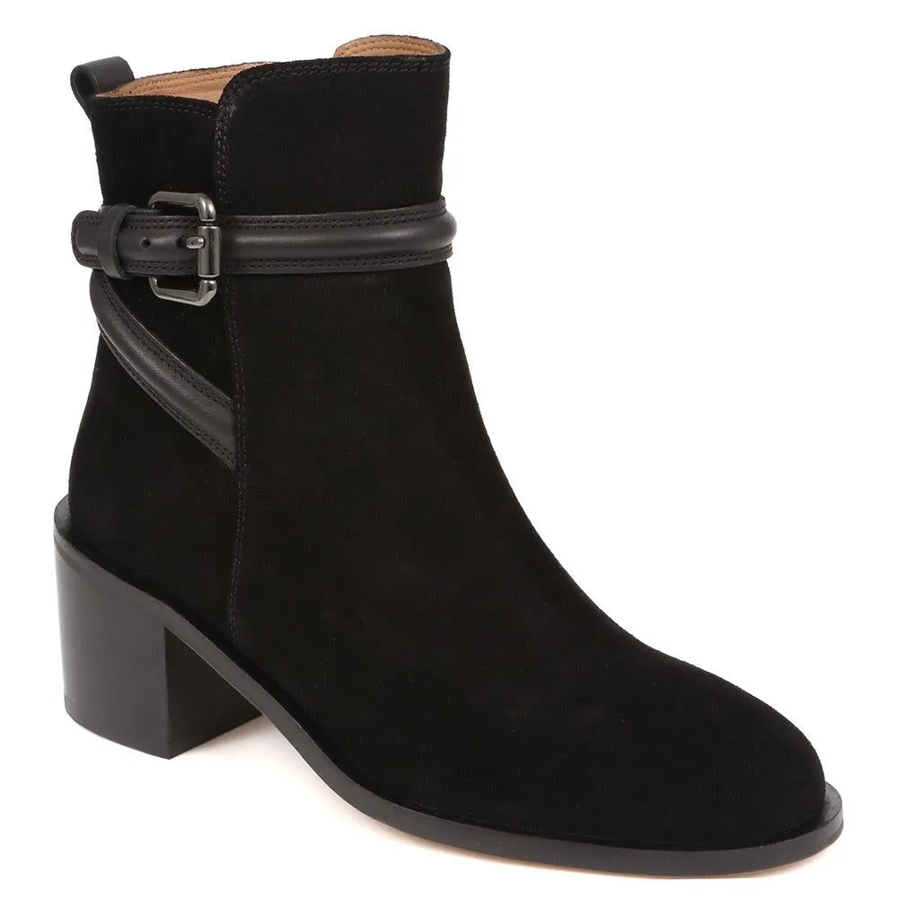 Lisabet Leather Buckle Strap Ankle Boots - LISABET / 324 249