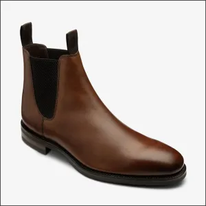 Loake Emsworth Cedar Leather Rubber Sole F Fit @