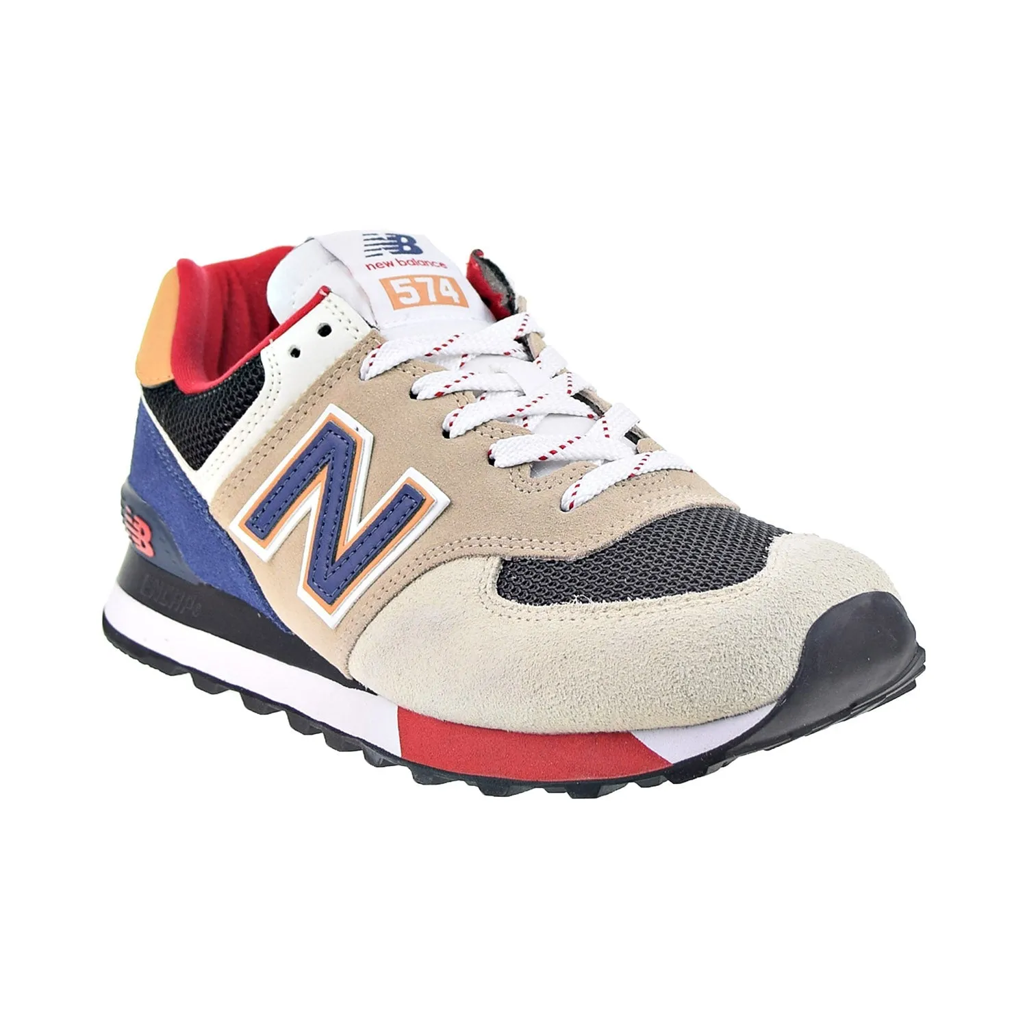 New Balance 574 Men's Shoes Tan/Blue