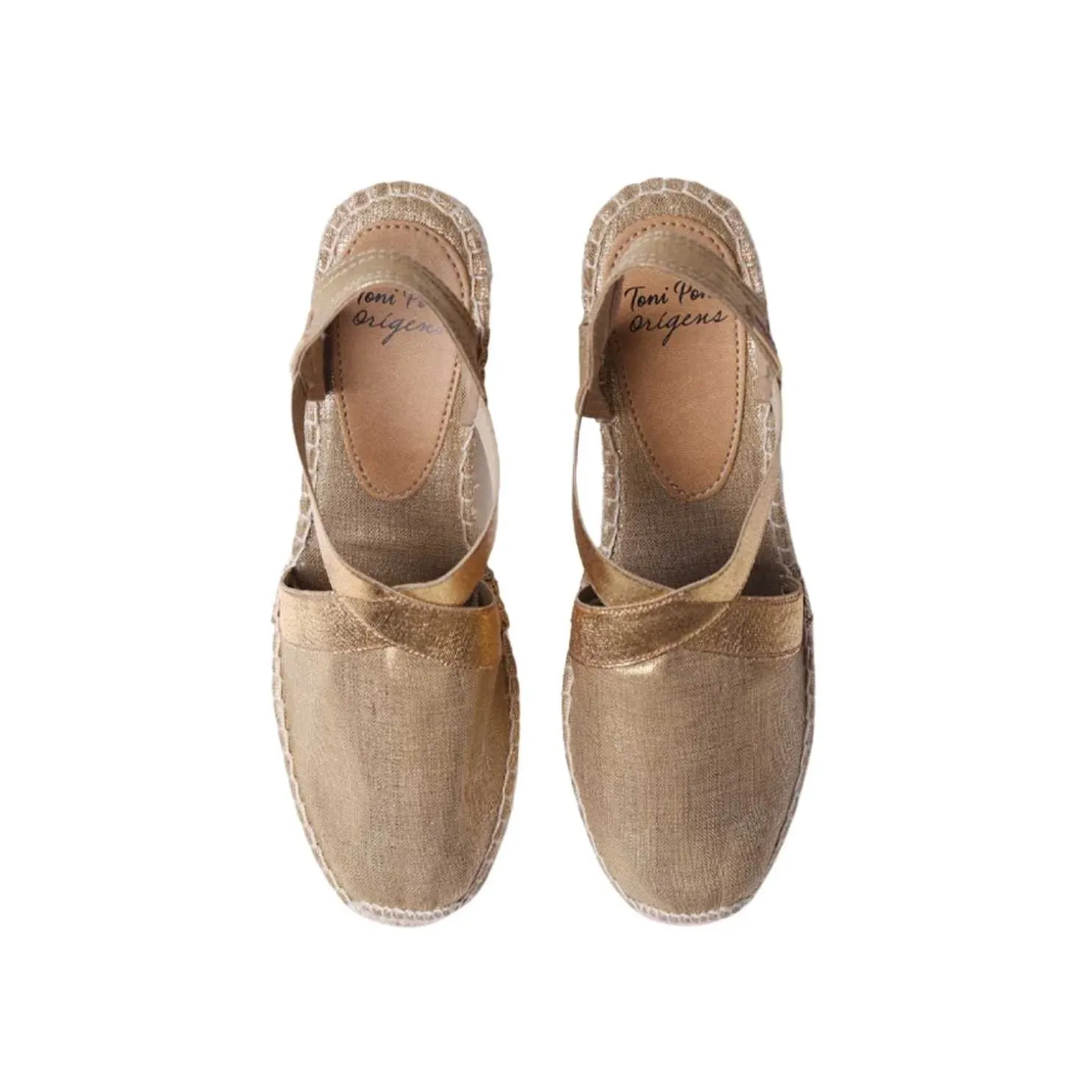 Plain Silk Wedge Espadrille for Women - Fabi