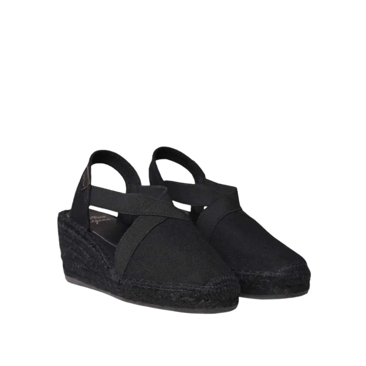 Plain Silk Wedge Espadrille for Women - Fabi