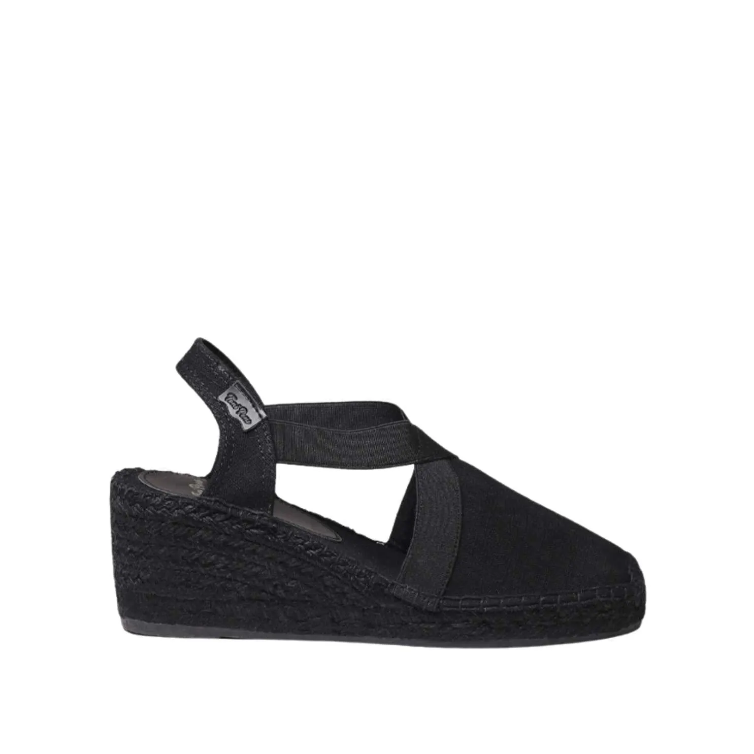 Plain Silk Wedge Espadrille for Women - Fabi