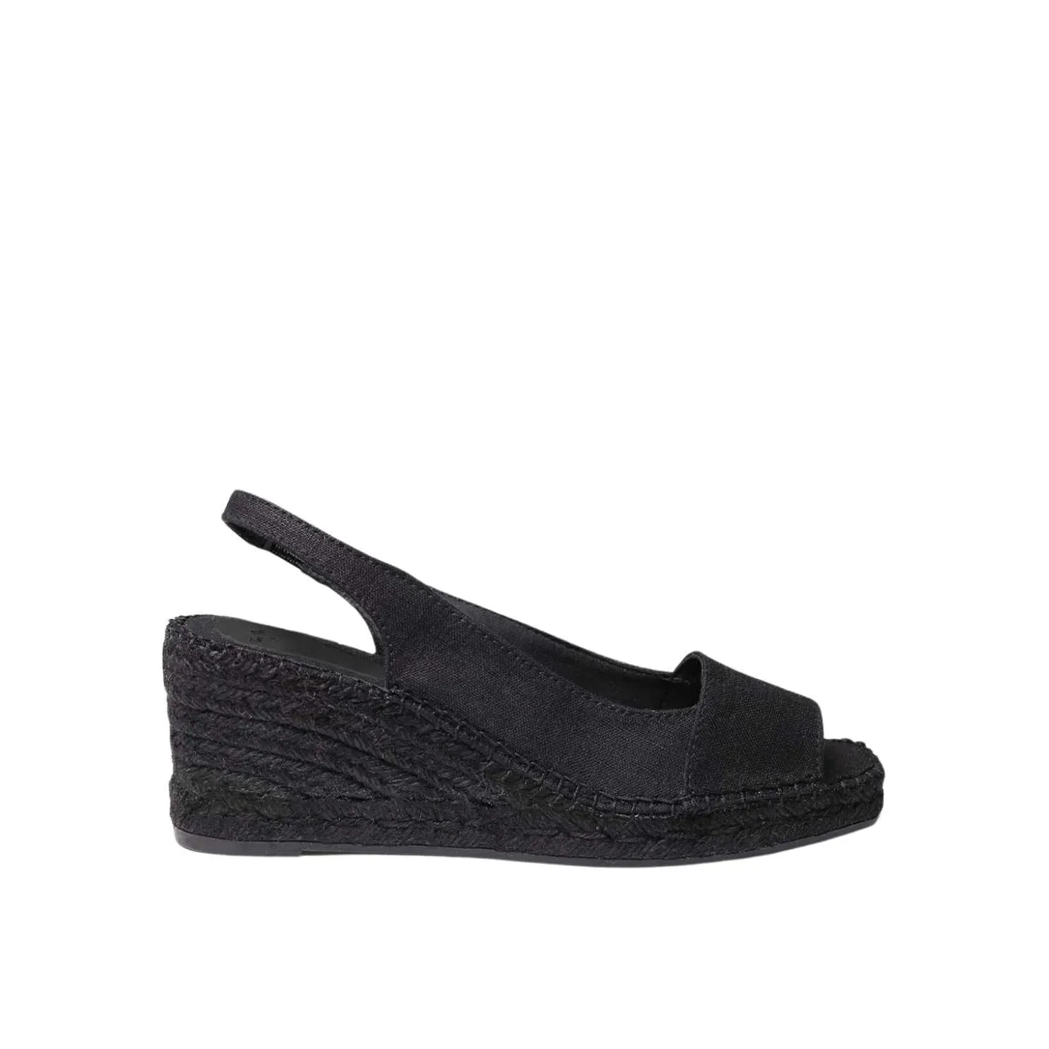 Plain Silk Wedge Espadrille for Women - Fiore