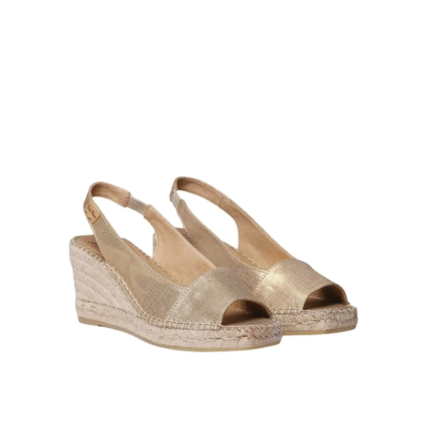 Plain Silk Wedge Espadrille for Women - Fiore