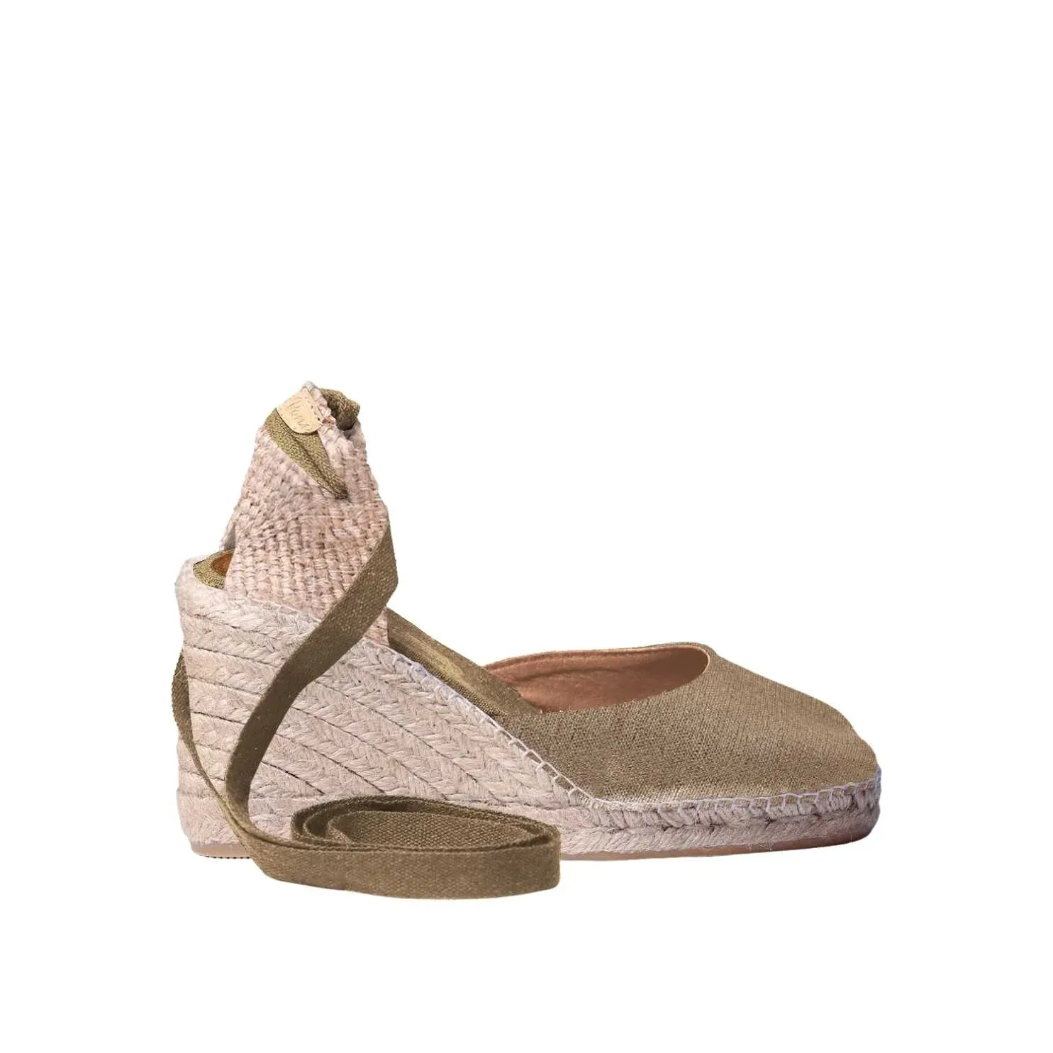 Plain Silk Wedge Espadrille for Women - Florina