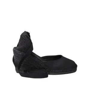 Plain Silk Wedge Espadrille for Women - Florina