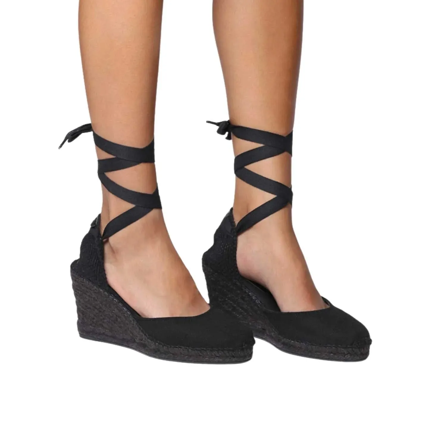 Plain Silk Wedge Espadrille for Women - Florina