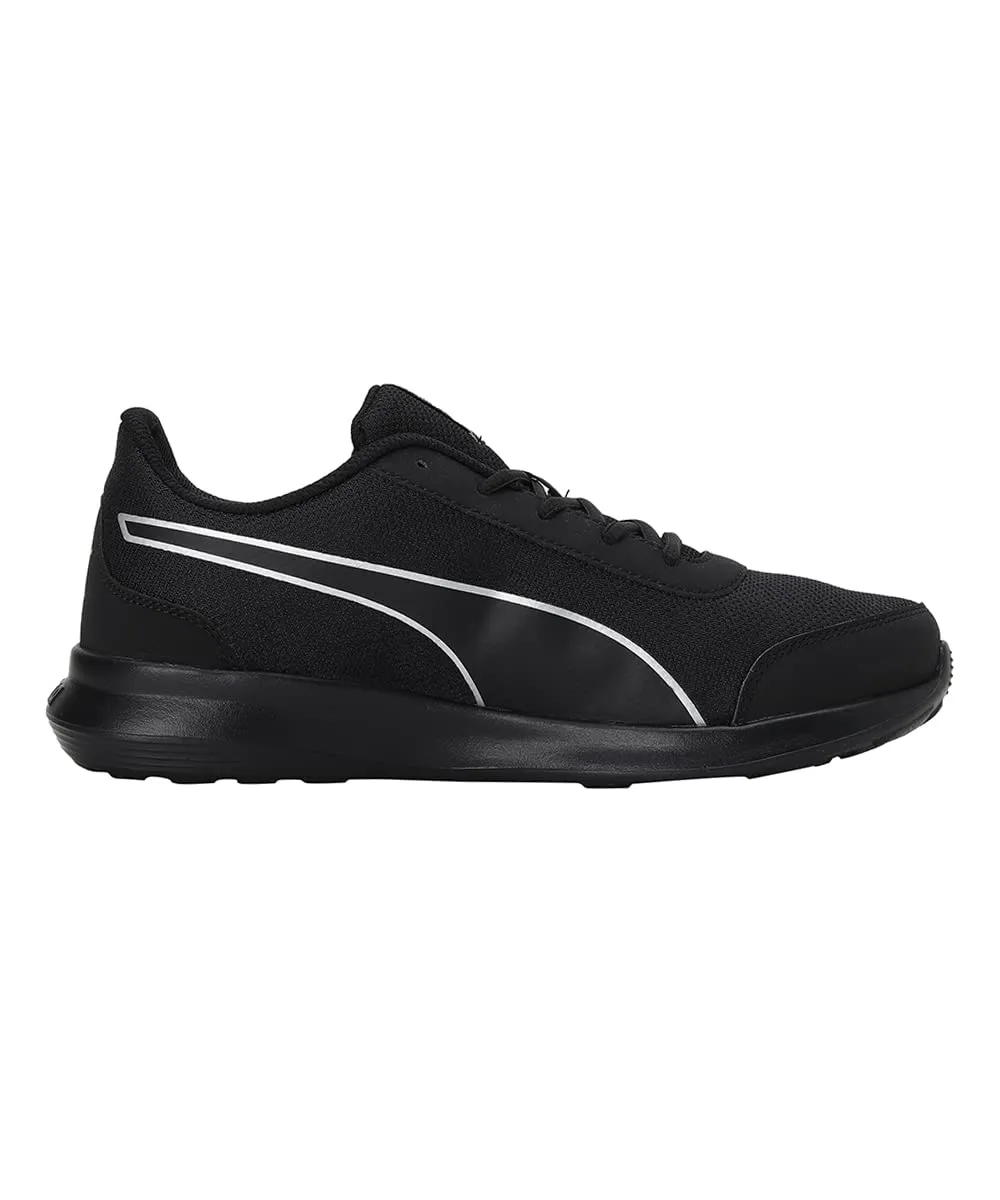 Puma mens Dazzler Black-Silver Running Shoe - 7 UK (39178201)