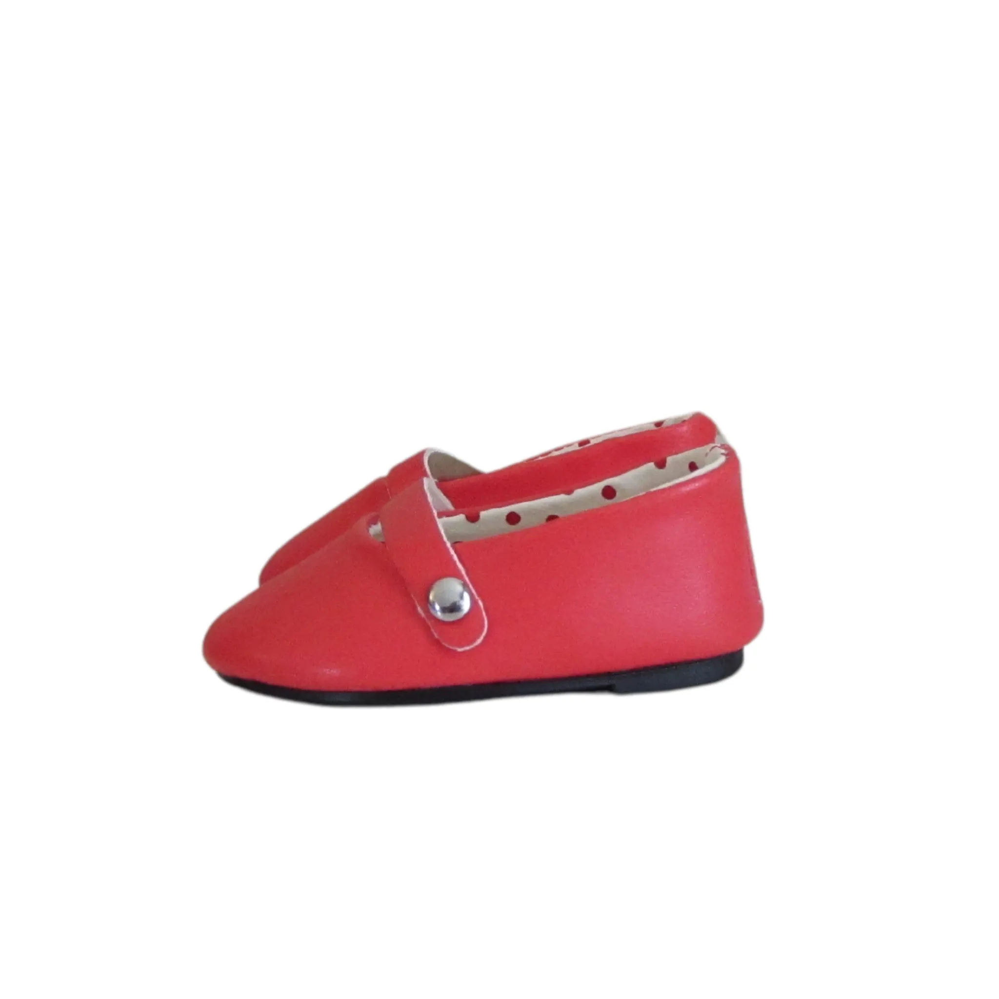 Red Flats with Buckle for 18-inch dolls