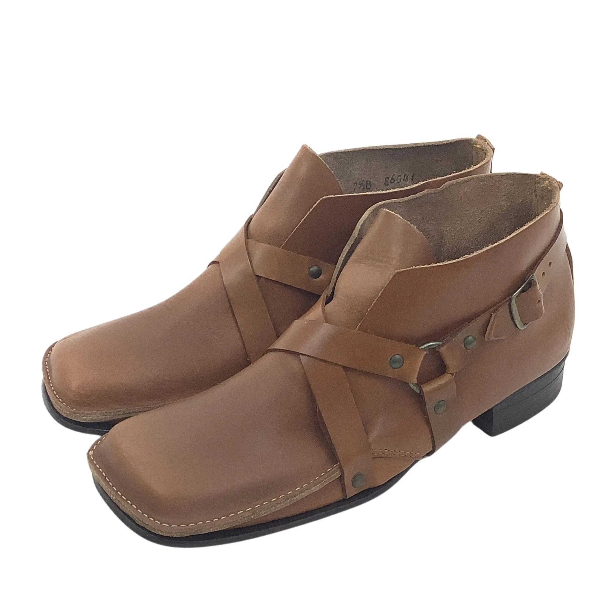 Square Toe 1950s Booties