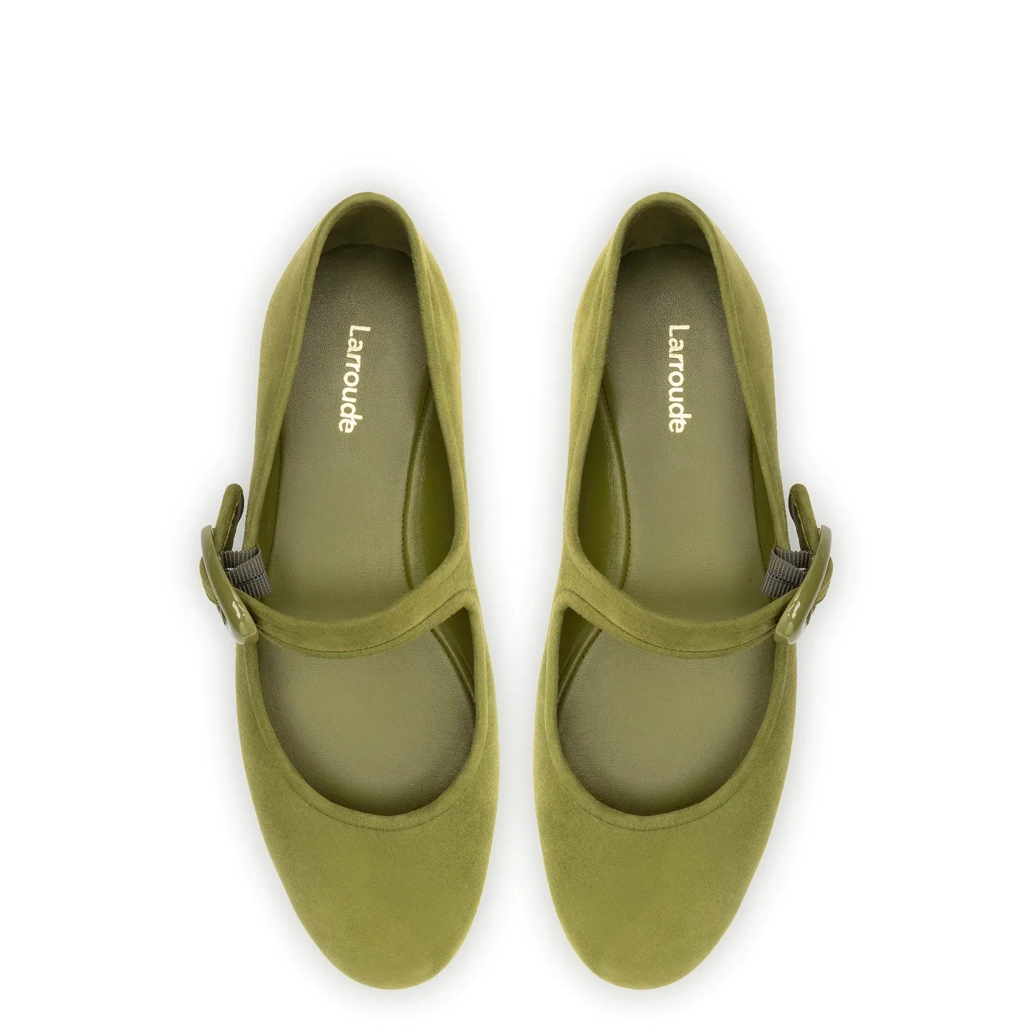 Verona Ballet Flat In Seaweed Suede