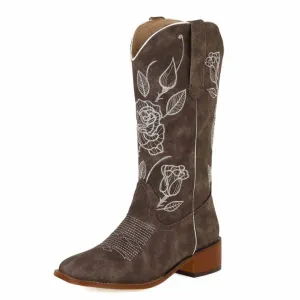 Women's Classic Embroidered Western Cowgirl Cowboy Boots