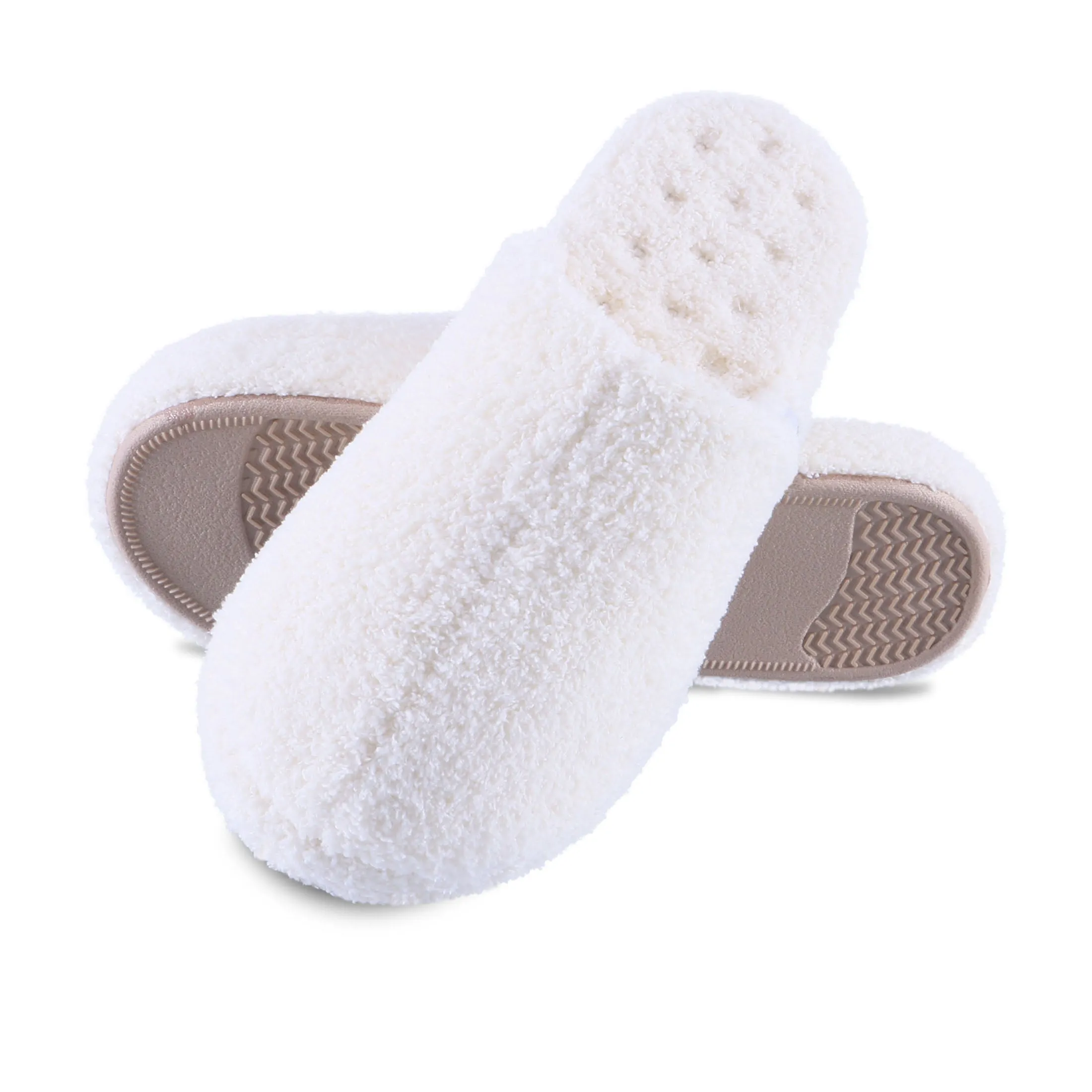 Women's Cozy Plush Joey Scuff Slippers with Memory Foam